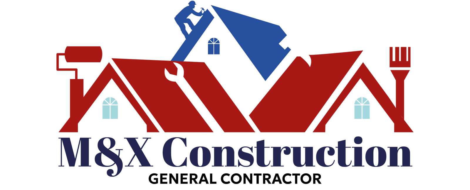 Tejado de construcción con equipo de carpintería y herramientas de albañilería, ideal para proyectos de mejoras y ampliaciones residenciales.